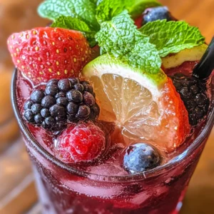 Summer Berry Smash Mocktails