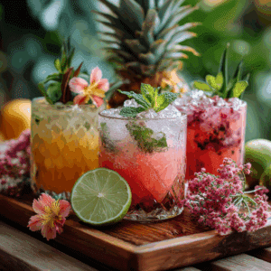 Hydrating Tropical Mocktails
