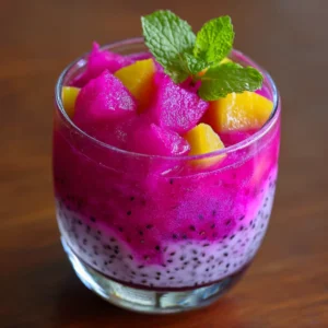 Dragon fruit mocktail