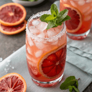 Blood Orange Mocktail Spritzer