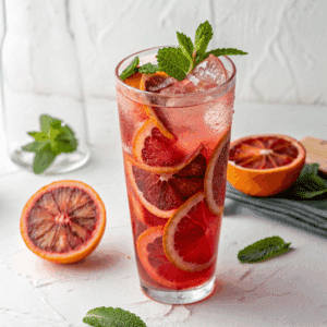 Blood Orange Spritz Mocktail