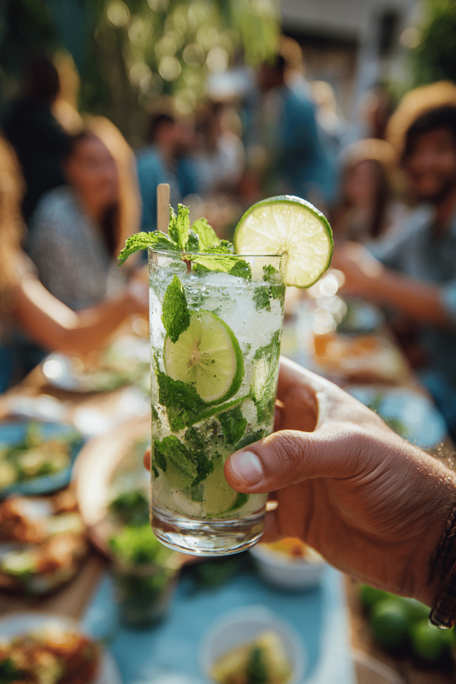 Mojito garnish ideas summer party