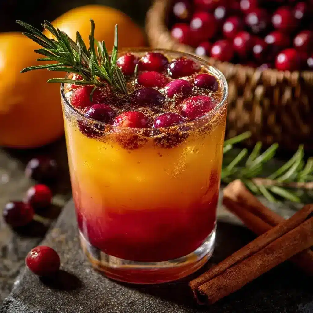 Delicious fall mocktail recipe with seasonal ingredients and vibrant colors.
