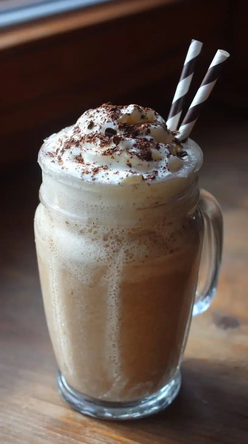 Delicious coffee smoothie made with fresh ingredients for an energizing boost