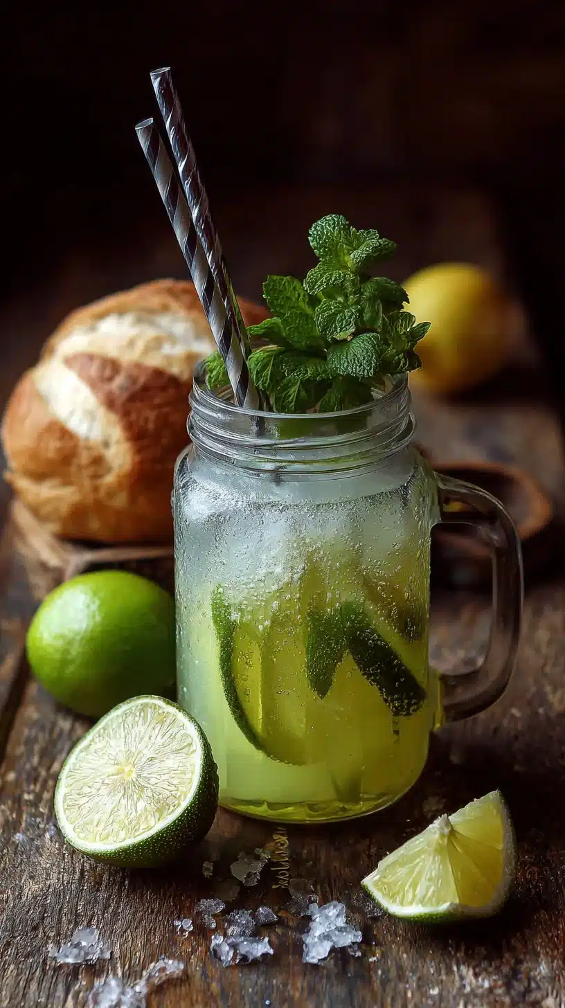 Healthy detox drink recipe for reducing belly fat and enhancing wellness.