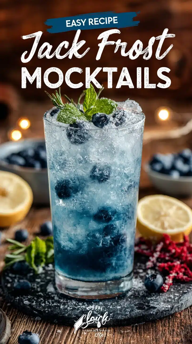 Refreshing Jack Frost Mocktails for a winter celebration
