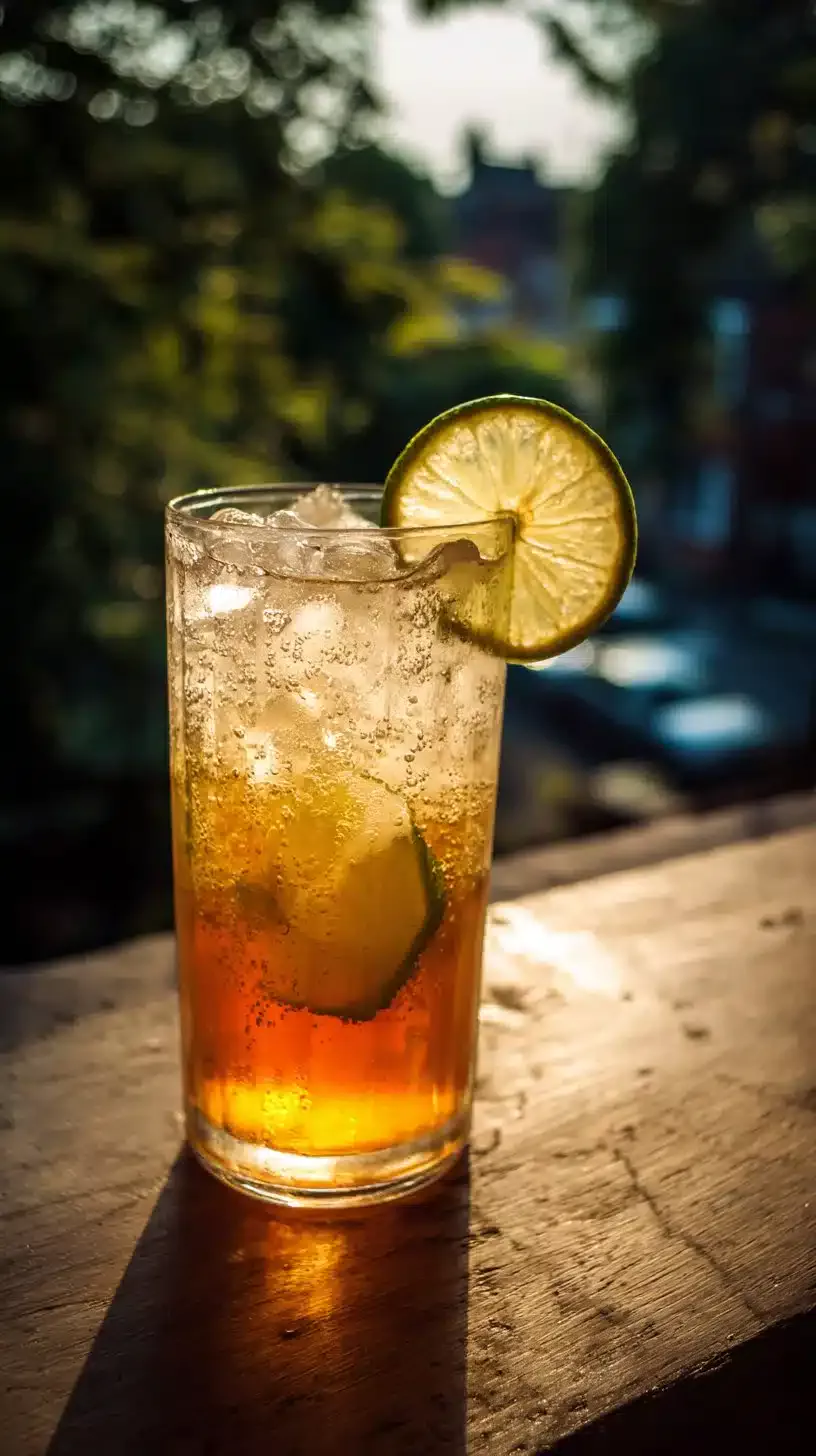 Non-alcoholic Apple Cider Mule in a glass with apple slices and ginger beer