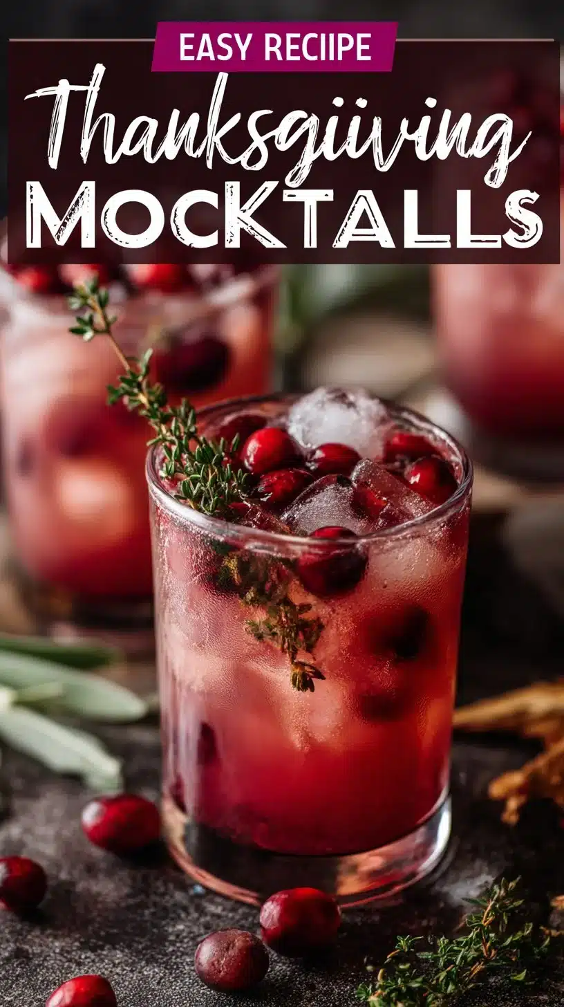 Colorful Thanksgiving mocktails served in festive glasses